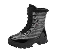 Generisch Bottes d'hiver 2025 avec doublure isolante, sèche au chaud, semelle épaisse, idéales pour les femmes, avec une traction confortable et un design résistant., Noir , 37 EU