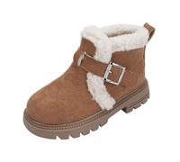 Generisch Bottes d'hiver avec fermeture éclair latérale aux couleurs vives, jolies bottines pour chaussures d'extérieur robustes avec semelle antidérapante
