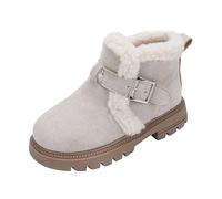 Generisch Bottes d'hiver avec fermeture éclair latérale aux couleurs vives, jolies bottines pour chaussures d'extérieur robustes avec semelle antidérapante