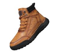 Generisch Bottes d'hiver chaudes pour homme - Bottes de neige pour homme - Bottes de randonnée avec lacets - Protection contre les coups de pied - Chaussures d'extérieur - Amortissement - Chaussures