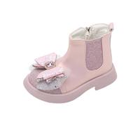 Generisch Bottes d'hiver de qualité supérieure pour fille avec doublure intérieure douillette - Décoration élégante pour les jours froids, Rose, 28 EU