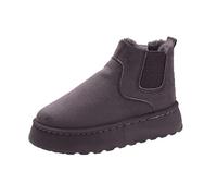 Generisch Bottes d'hiver doublées pour femme - Bottes de neige chaudes à plateforme - Chaussures d'hiver plates et confortables - Bottes basses pour l'automne et l'hiver - Bottes élégantes pour femme