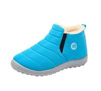 Generisch Bottes d'hiver en polaire pour enfants - Plates - Résistantes aux éclaboussures - Bottes de neige chaudes - Avec semelle antidérapante - Semelle intérieure confortable pour les jours froids