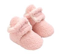 Generisch Bottes d'hiver pour bébé fille - Chaussures de neige pour nouveau-né - Semelle à enfiler - Douces et chaudes - Chaussures d'apprentissage