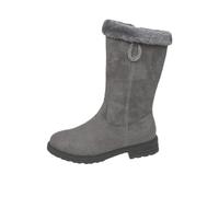 Generisch Bottes d'hiver pour femme - Doublure chaude - Matériau extérieur imperméable - Couleur unie - Semelle rétro - Bottes à enfiler - Talon court - Bottes d'hiver pour femme, gris, 42 EU