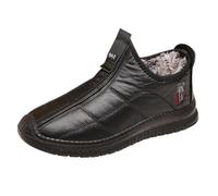 Generisch Bottes d'hiver pour homme - Bottes de neige - Chaudes et antidérapantes - Doublées - Antidérapantes - Chaussures de trekking - Bottes de randonnée, Noir , 38 EU