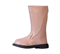 Generisch Bottes d'hiver tendance pour fille avec talons plats, semelles profilées robustes pour un maintien optimal par temps froid, kaki, 31 EU