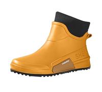 Generisch Bottes en caoutchouc pour homme avec doublure - Bottes de pluie - Chaussures de pluie - Demi-hautes - Bottes de travail - Imperméables - Bottes de jardin - Bottes de pluie d'hiver - Bottines