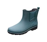 Generisch Bottes en caoutchouc pour homme - Bottes de pluie imperméables en caoutchouc Bottes de jardin pour la pêche, le travail en plein air Résistantes à l'usure Demi-bottes Bottes courtes