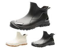 Generisch Bottes en caoutchouc unisexes orthopédiques modernes imperméables - Bottes antidérapantes pour le jardin et l'extérieur - Résistantes à l'abrasion, Noir , 40 EU