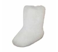 Generisch Bottes en fausse fourrure pour femme - Bottes d'hiver confortables - Bottes de neige chaudes pour l'intérieur et l'extérieur - Chaussures plates pour l'extérieur - Mode décontractée, Blanc