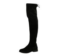 Generisch Bottes européennes pour femme - Plates - Pour l'hiver - Couleur unie - Pour le commerce étrangère - Bottes western pour femme, Noir , 39 EU