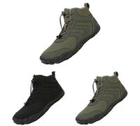 Generisch Bottes pieds nus pour homme - Bottes d'hiver chaudes - Chaussures de neige rétro - Chaussures de randonnée - Antidérapantes - Bottes de neige décontractées - Bottes de neige - Chaussures de