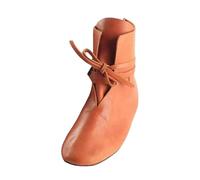 Generisch Bottes pour homme avec grand talon rond carré Europe - Bottes à lacets avec boucle de ceinture pour aventures et occasions festives dans une élégance classique