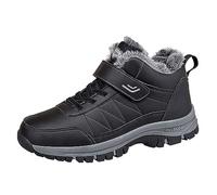 Generisch Bottes pour homme et garçon - Bottes courtes - Pour l'extérieur et l'hiver - Bottes de neige chaudes, Noir , 41 EU