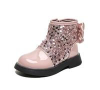 Generisch Bottes tendance plates confortables pour enfants, semelle souple, pour l'école, les loisirs, le sport, robustes, unisexes, pour tous les jours