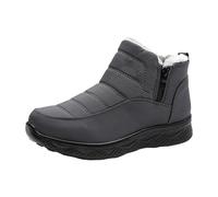 Generisch Bottes thermiques pour homme - Noir - Bottes d'hiver doublées - Imperméables - Doublure en polaire de qualité supérieure - Semelle antidérapante à rainures croisées - Imperméables