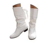Generisch Bottes western pour femme - Bottes d'hiver décontractées - Bottes chaudes - Bottes d'équitation basses et longues - Bottes d'équitation décontractées pour femme - Bottes western - Bottes de
