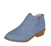 Generisch Bottines de cowboy pour femme - Bottes de cowboy pour femme - Bottines courtes avec talon - Bottes courtes rétro à enfiler - Bottes Chelsea en dentelle - Bottes de transition - Bottes de