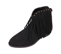 Generisch Bottines de cowboy pour femme - Style rétro - Bottes de chevalier Chelsea élégantes - Bottes de transition élégantes - Bottes de tous les jours pour femme - Automne et hiver, Noir , 40 EU