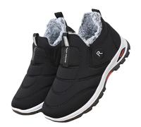 Generisch Bottines de neige pour homme - Chaudes et imperméables - Chaussures d'hiver à enfiler - Antidérapantes - Couleur unie - Bottes d'hiver basses - Chaussures de sport classiques confortables