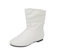 Generisch Bottines décontractées à talon bas pour femme, confortables, classiques, pour les activités de plein air, l'équitation, l'hiver, bout rond, à enfiler, tige moyenne, chaussures de marche