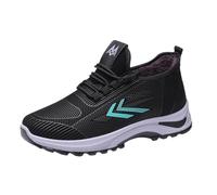 Generisch Bottines d'hiver pour homme - Doublure chaude - Semelle épaisse - Bottines à lacets confortables - Tige courte - Chaussures de marche - Semelle souple - Antidérapantes - Bottes d'hiver, vert