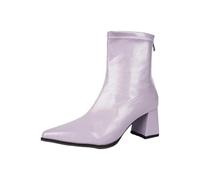 Generisch Bottines élégantes pour femme en dentelle - Coupe étroite - Fermeture éclair à l'arrière - Talon bas - Matériau robuste pour l'hiver