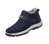 Generisch Bottines imperméables pour homme - Chaussures d'hiver à enfiler - Doublure chaude - Chaussures d'extérieur - Couleur unie - Antidérapantes - Chaussures de sport légères et confortables