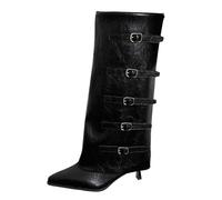 Generisch Bottines pour femme avec talon fin pour une élégance élégante à tout le monde, Noir , 39 EU