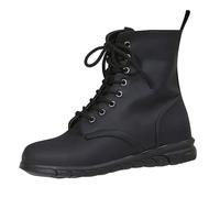 Generisch Bottines pour femme - Bottes de loisirs - En cuir - Courtes - Légères - Avec fermeture éclair - Pour l'automne et l'hiver - Bottines plates de transition, Noir , 40 EU