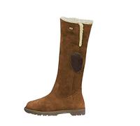 Generisch Bottines rétro longues à enfiler pour femme - Doublées chaudes - Fermeture éclair latérale - Élégantes - Pour l'hiver et le trekking, marron, 41 EU