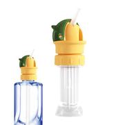 Generisch Bouchon de paille pour bouteille d'eau pour - Universel anti-fuite - Adaptateur de bouteille d'eau avec paille - Pour la maison, les voyages, la voiture, le jus, la limonade, les
