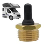 Generisch Bouchon de Soufflage en Laiton - Adaptateur d'Hivernage Antigel | -Prise Compatible Valve avec Capuchon Anti-poussière pour Camping-Caravane, Caravane, Entretien de la Conduite d'eau