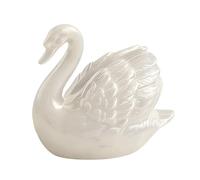 Generisch Bouchons de WC - Design cygne moderne en céramique - Capuchons décoratifs pour vis de WC, pour décoration d'intérieur, buanderie, toilettes d'invités, , appartement, bureau, plan de