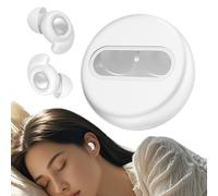 Generisch Bouchons d'oreilles de sommeil - Écouteurs sans fil pour un bon sommeil - Réduction du bruit sans fil confortable pour avion, sport, voyage, ronflement