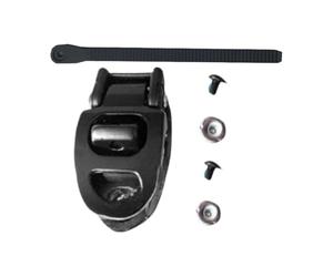 Generisch Boucle de patin à roulettes, boucle de patin à roulettes pour chaussures, accessoires pour vis de sangle de skateboard, chaussures de rechange réglables, boucles de sangle d'énergie avec vis