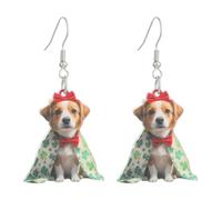 generisch Boucles d'oreilles en bois Saint Jour Acrylique Boucles d'oreilles Hérisson mignonnes pour femmes Maman Amusant Animaux Charms Bijoux Boucles d'oreilles oiseau pour, taille unique, Plastique