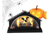 Generisch Bougies LED pour Halloween en résine sans flamme en forme de maison