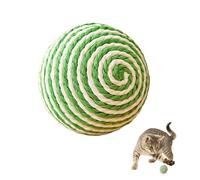 Generisch Boule à gratter pour chat en sisal naturel, robuste, pour l'entretien des griffes et le plaisir de jouer, diamètre : 10 cm, jouet d'occupation (8 cm)