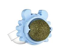 Generisch Boule d'herbe à chat suspendue | Balles comestibles en forme de crabe pour chat, herbe à chat, rouleau mural pour fuites de chat, jouet anti-fuite amovible pour chaton
