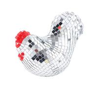 Generisch Boule miroir en forme de poule - Décoration réfléchissante - Objet de collection - Décoration en acrylique - En forme de poulet - Pour mariage, anniversaire, fête, bureau, maison, salon