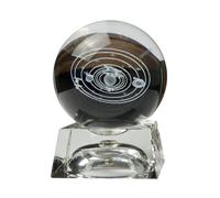 Generisch Boule Univers, Boule de Cristal Système Solaire 3D, Boule de Cristal Planètes avec Support Modèle de Boule de Cristal 3D Système Solaire pour Enfants, Amateurs de Physique, Collecteur de