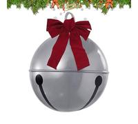 Generisch Boules de Noël gonflables - Cloche de Noël géante en PVC avec nœud - Résistante aux intempéries - Pour pelouse, jardin, chambre à coucher, porte d'entrée, terrasse, chemin, décoration