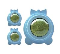 Generisch Boules d'herbe à chat - de nettoyage des dents de chat - Pilule argentée - Divertissement sain de l'herbe à chat - interactifs rotatifs pour jouer et soigner