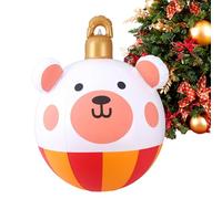 Generisch Boules gonflables surdimensionnées - Grande décoration de Noël gonflable - Décoration de fête d'extérieur - Décorations de Noël toutes saisons pour chemin et porte d'entrée - Décoration de