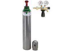 Generisch Bouteille de gaz avec réducteur d'argon pur 4.8 (100 %) de gaz de soudage TIG/WIG MIG 8 litres avec régulateur de gaz BaseControl