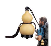 Generisch Bouteille de vin - Drapeaux chinois traditionnels, surfaces à glands portables | Ornement Hu Lu en bois avec bouchon en, pichet inspiré antique pour cérémonie du thé, cadeau de