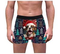 Generisch Boxer de Noël pour homme avec imprimé amusant - Sous-vêtements confortables et doux - Respirant - Ajustement idéal - Un cadeau pour mon ami, c, M