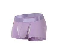 Generisch Boxer d'été pour homme avec design créatif, taille moyenne confortable, séparation des boules plates, style personnel, matériau en coton respirant pour un usage quotidien, lilas, 3XL
